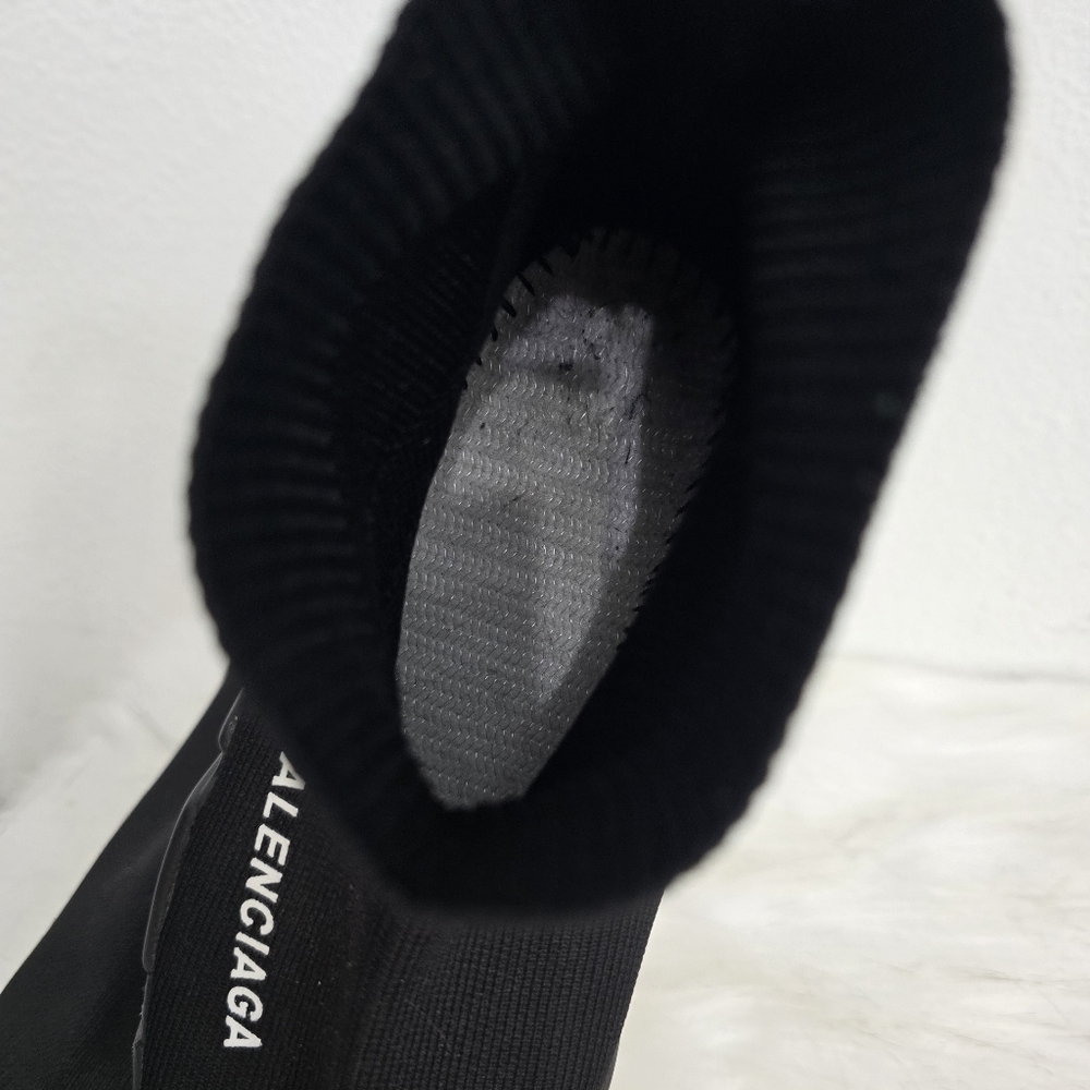 Balenciaga Black Speed Trainers Sock Sneakers - Picture 8 of 12